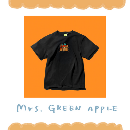 🍏 Mrs. GREEN APPLE - ≪ゼンジン未到とイ/ミュータブル〜間奏編〜≫ - IM/MUTABLE LOGO T-Shirt A / Black ♪︎ - 【長期預購-10月下旬】