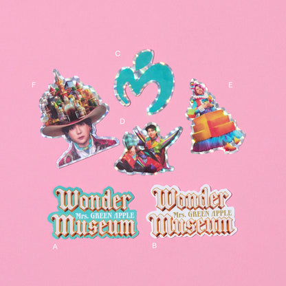 🍏 Mrs. GREEN APPLE - 『Wonder Museum』 - 貼紙組 ♪︎ - 【中期預購-9月上旬】