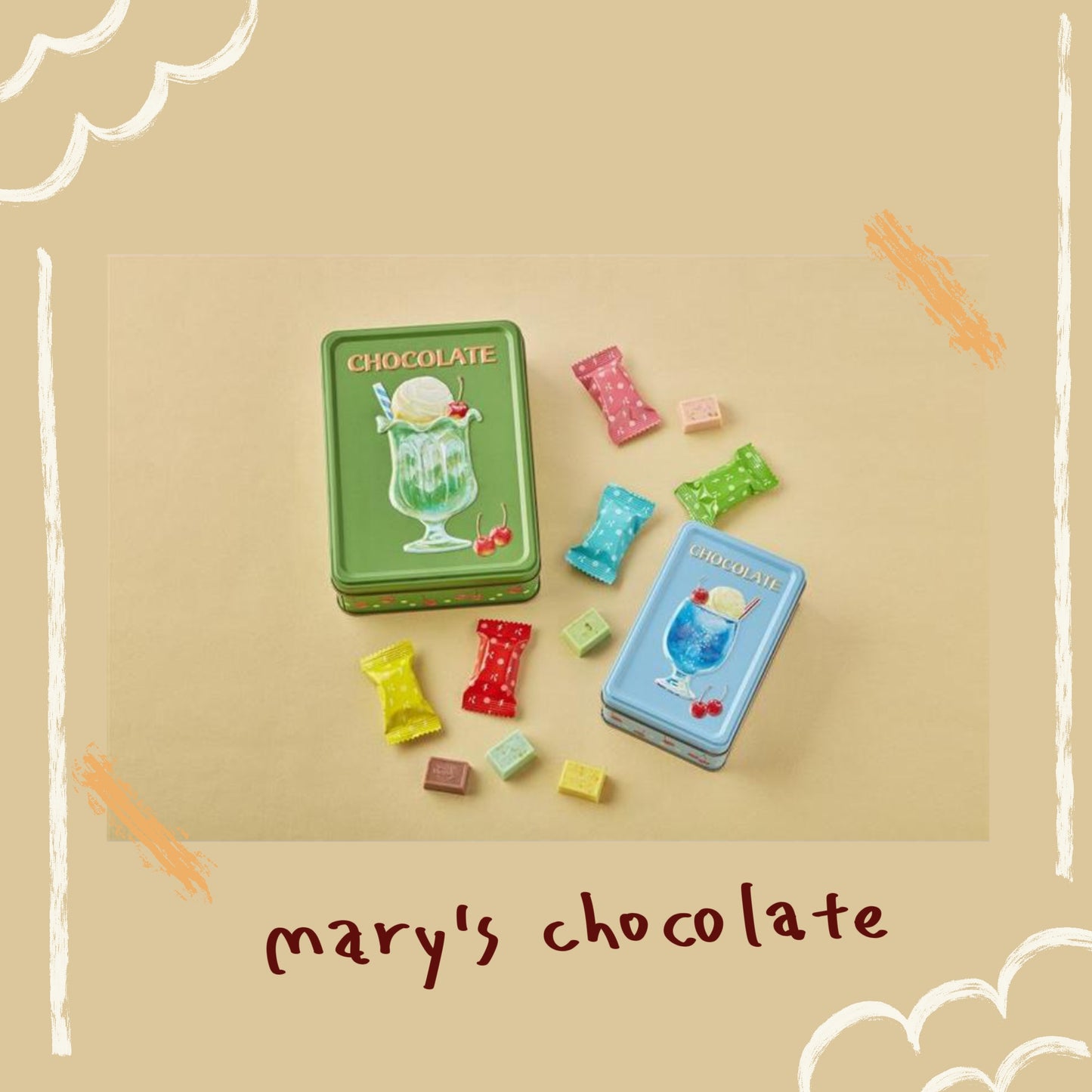 MARY CHOCOLATE - 綜合口味跳跳糖鐵盒 ♪︎