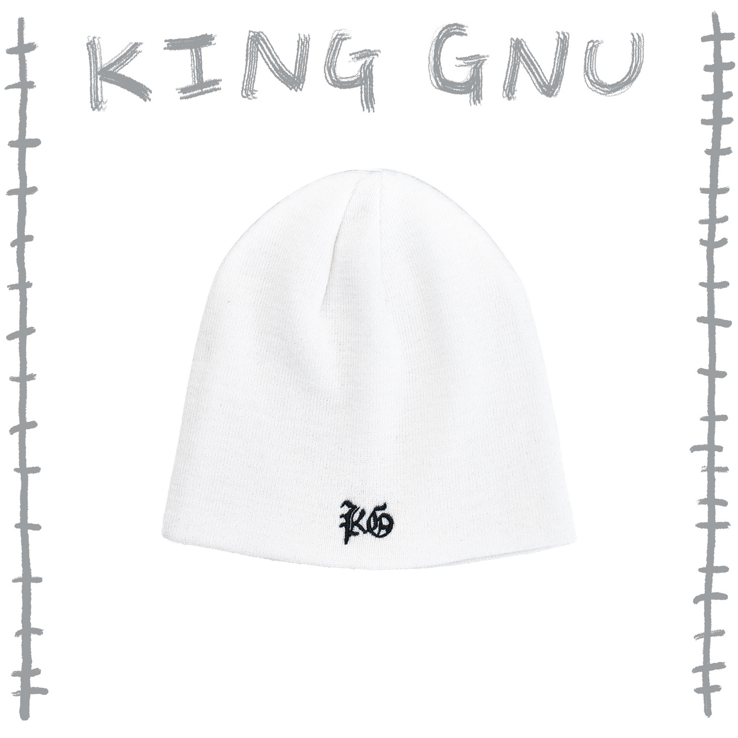 👑🐂 King Gnu - CEN+RAL Tour 2026 - KG 毛帽 (WHITE) ♪︎ - 【長期預購-202607】