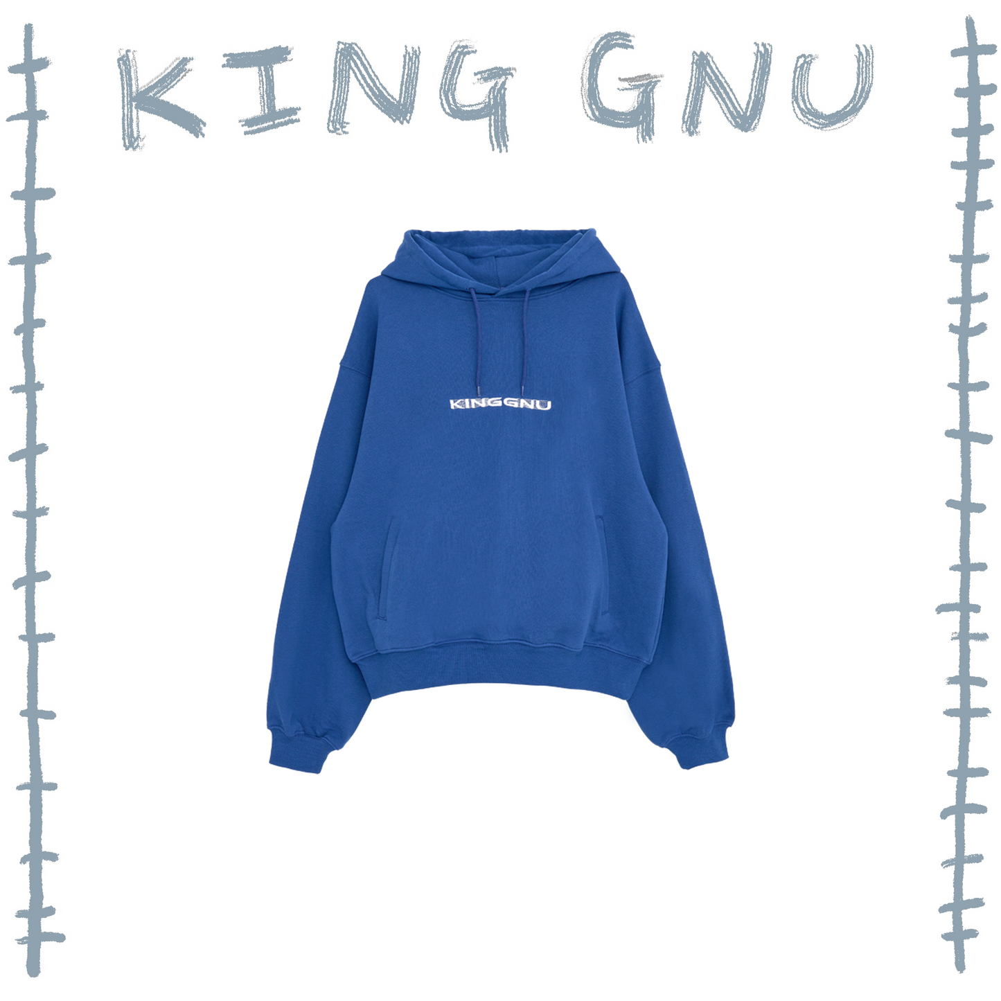 👑🐂 King Gnu - CEN+RAL Tour 2026 - KG IS DEAD HOODIE (BLUE) ♪︎ - 【長期預購-202607】