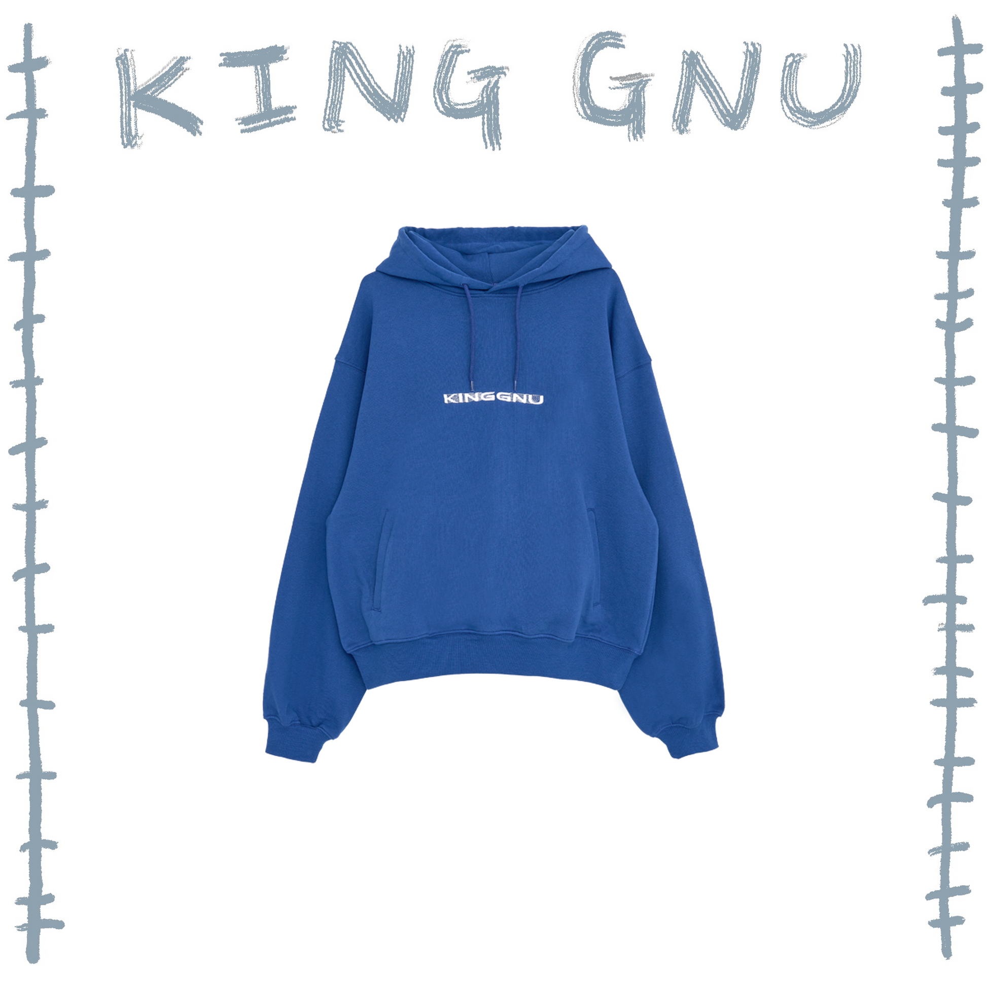 👑🐂 King Gnu - CEN+RAL Tour 2026 - KG IS DEAD HOODIE (BLUE