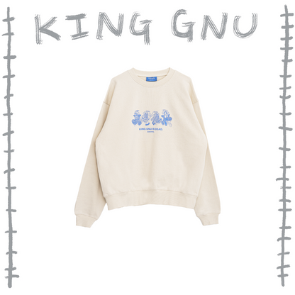 👑🐂 King Gnu - CEN+RAL Tour 2026 - KG IS DEAD SWEATSHIRT (IVORY