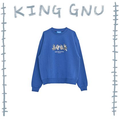 👑🐂 King Gnu - CEN+RAL Tour 2026 - KG IS DEAD SWEATSHIRT (BLUE) ♪︎ - 【長期預購-202607】