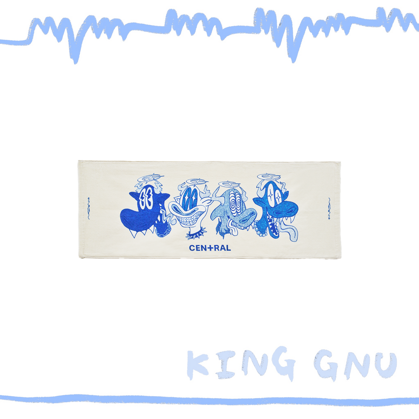 👑🐂 King Gnu - CEN+RAL Tour 2026 - KG IS DEAD 毛巾(IVORY