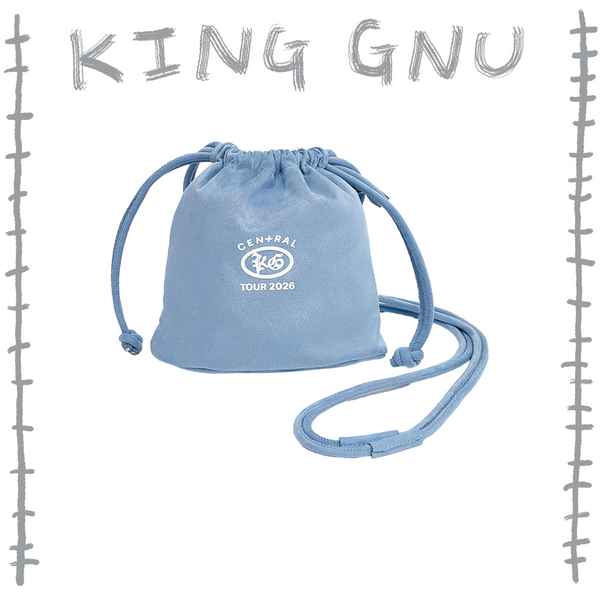 👑🐂 King Gnu - CEN+RAL Tour 2026 - KG KINCHAKU 小包(BLUE GRAY