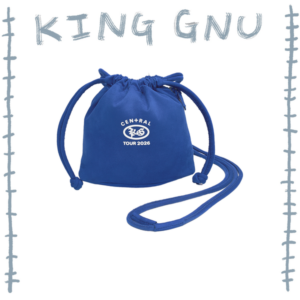 👑🐂 King Gnu - CEN+RAL Tour 2026 - KG KINCHAKU 小包(BLUE