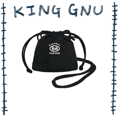 👑🐂 King Gnu - CEN+RAL Tour 2026 - KG KINCHAKU 小包(BLACK