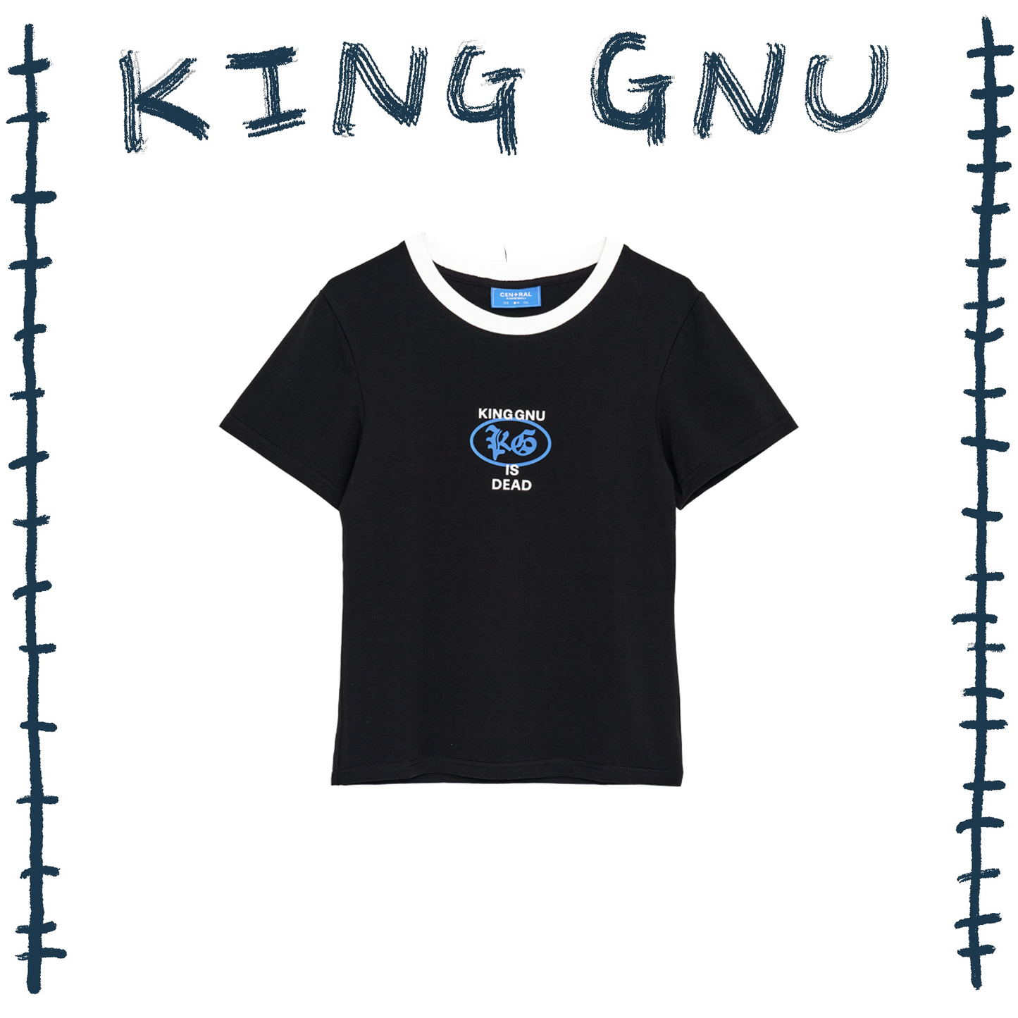 👑🐂 King Gnu - CEN+RAL Tour 2026 - KG TIGHT TEE (BLACK) ♪︎ - 【長期預購-202607】