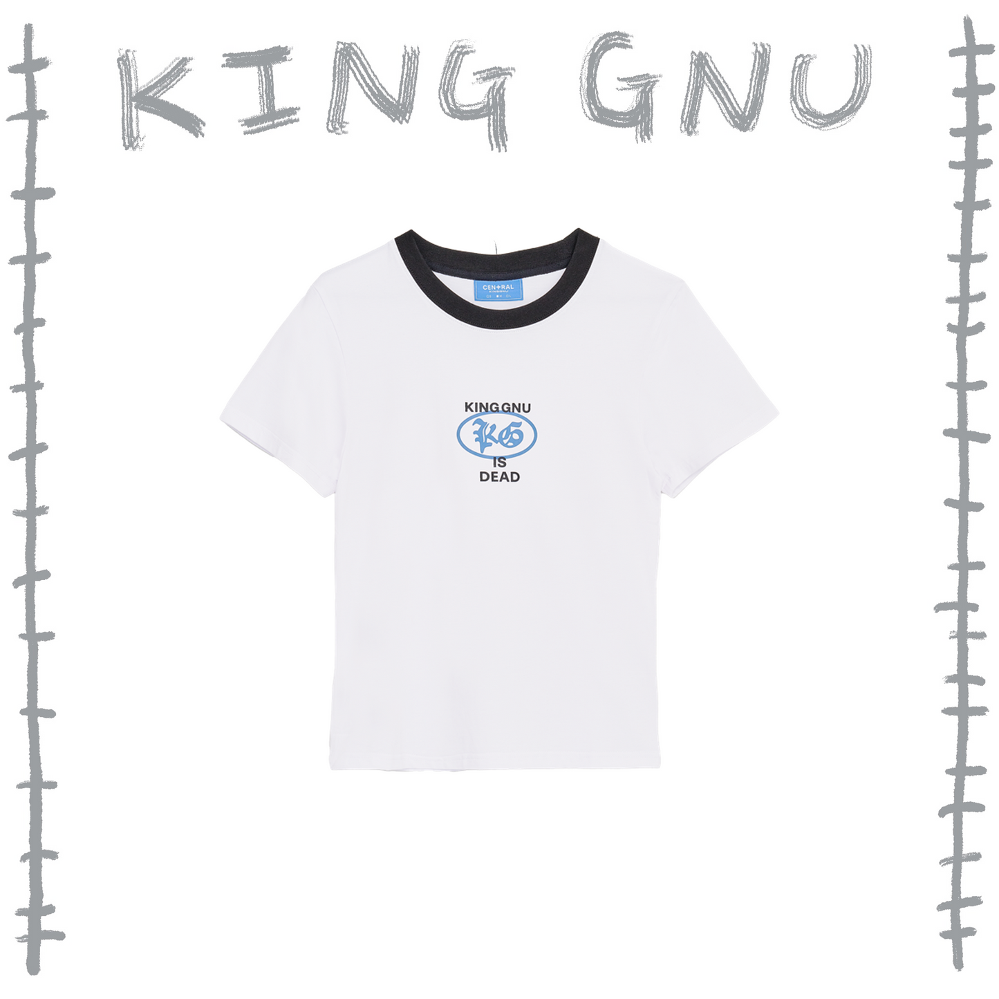 👑🐂 King Gnu - CEN+RAL Tour 2026 - KG TIGHT TEE (WHITE) ♪︎ - 【長期預購-202607】