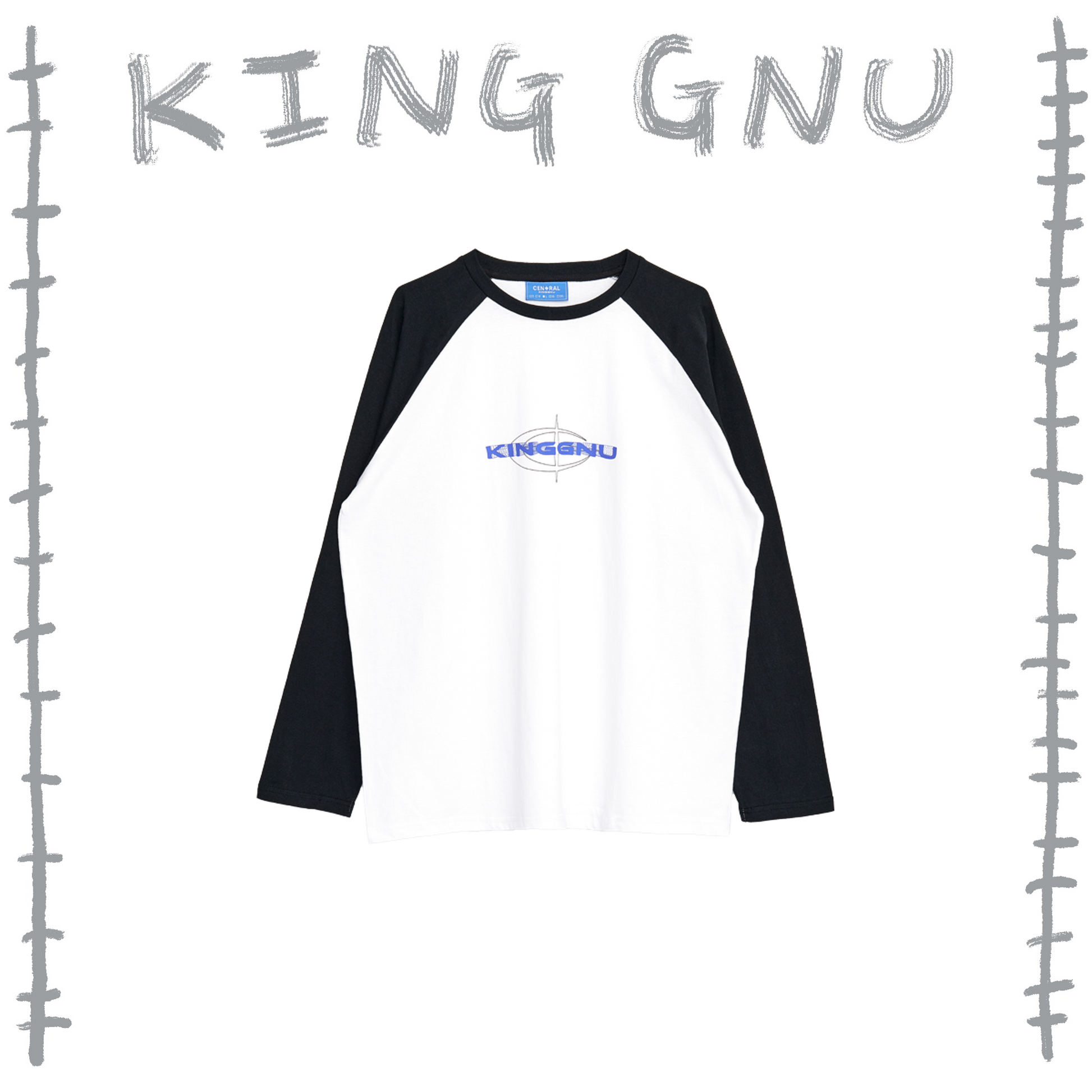 👑🐂 King Gnu - CEN+RAL Tour 2026 - KING GNU L/S RAGLAN (WHITE x