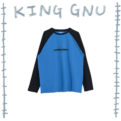 👑🐂 King Gnu - CEN+RAL Tour 2026 - KING GNU L/S RAGLAN (BLUE x SUMI BLACK) ♪︎ - 【長期預購-202607】