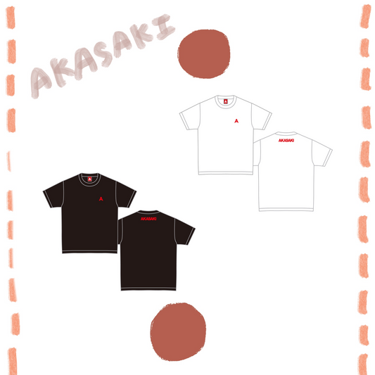 🟥 AKASAKI - 「KONNICHIWA」 - T-Shirt ♪︎