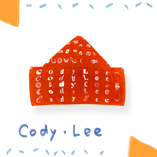 🏕️ Cody Lee(李) - Logo 連帽毛巾 ♪︎