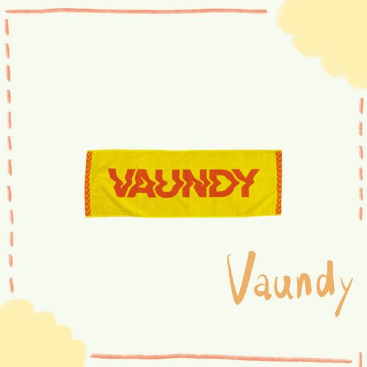 🍥 Vaundy - Logo Jacquard Towel [Yellow×Orange] ♪︎
