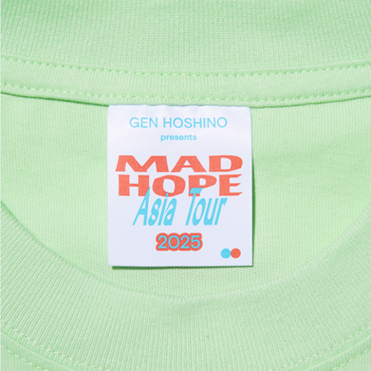 🌟 星野源 - “MAD HOPE” (Asia Tour) - T-Shirt 綠 ♪