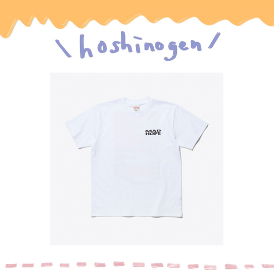🌟 星野源 - “MAD HOPE” (Asia Tour) - T-Shirt 白 ♪