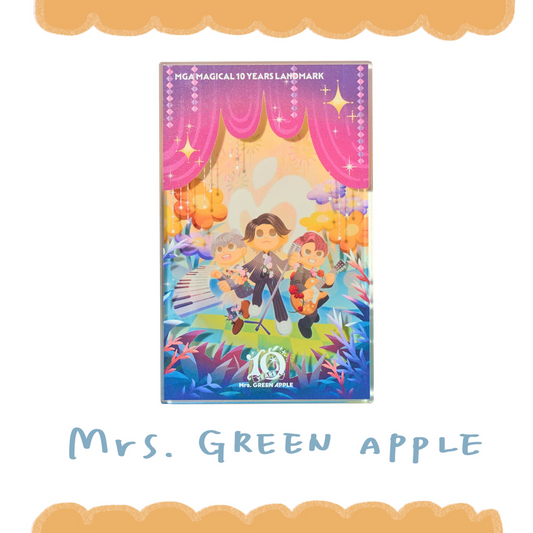 🍏 Mrs. GREEN APPLE - MAGICAL 10 YEARS LANDMARK - 壓克力磚 ♪︎ - 【中期預購-12月中旬】
