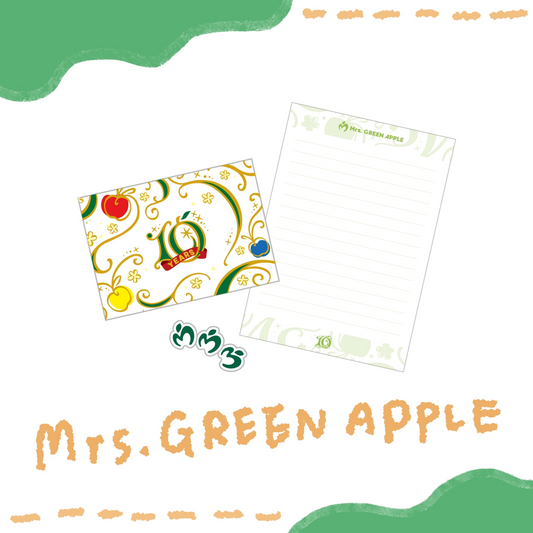 🍏 Mrs. GREEN APPLE - MAGICAL 10 YEARS LANDMARK - 信件組 ♪︎ - 【中期預購-12月中旬】