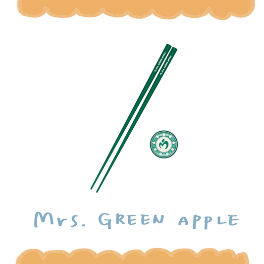🍏 Mrs. GREEN APPLE - MAGICAL 10 YEARS LANDMARK - 筷子&筷架 / 深綠色 ♪︎ - 【中期預購-12月中旬】