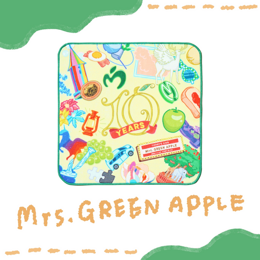 🍏 Mrs. GREEN APPLE - MAGICAL 10 YEARS LANDMARK - 迷你毛巾 / A ♪︎ - 【中期預購-12月中旬】