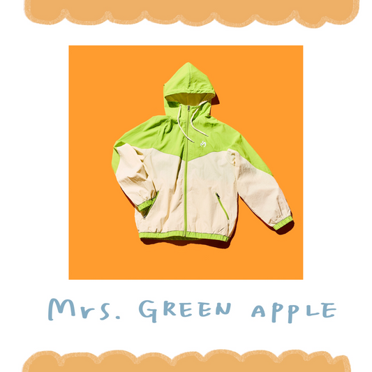 🍏 Mrs. GREEN APPLE - ≪ゼンジン未到とイ/ミュータブル〜間奏編〜≫ - MGA 尼龍連帽外套 ♪︎ - 【長期預購-10月下旬】