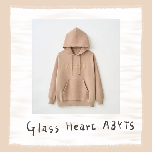 ⬜ Glass Heart x ABYTS - MOLD KNIT HOODIE ♪︎ - 【長期預購-12月下旬】