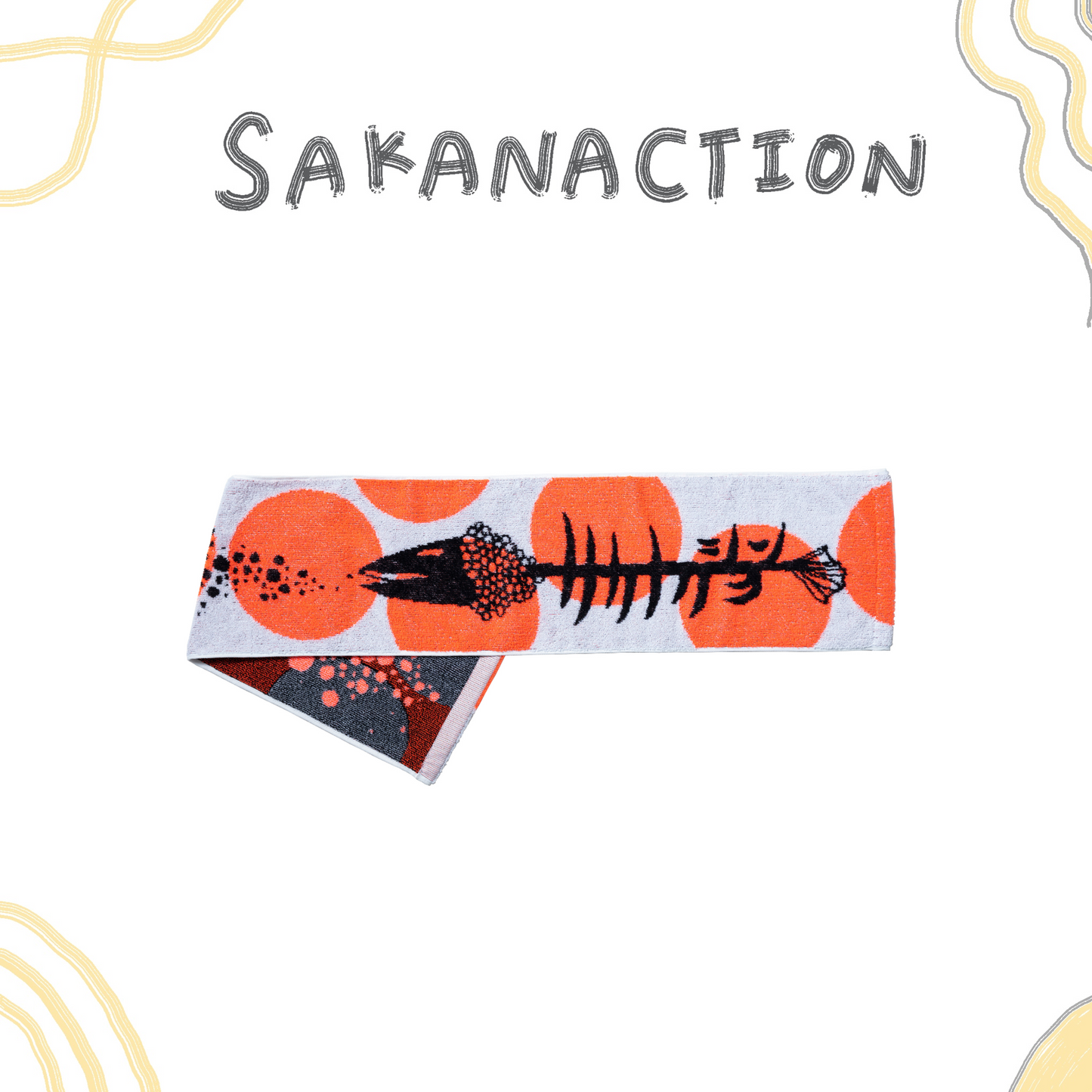 🐟 sakanaction - SAKANACTION 2025 WINTER - MUFFLER TOWEL POLKA DOTS O/W ♪︎