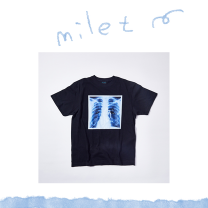 🎈 milet - milet live tour “Made of Glass” - Made of Glass T-shirt　BLACK ♪︎