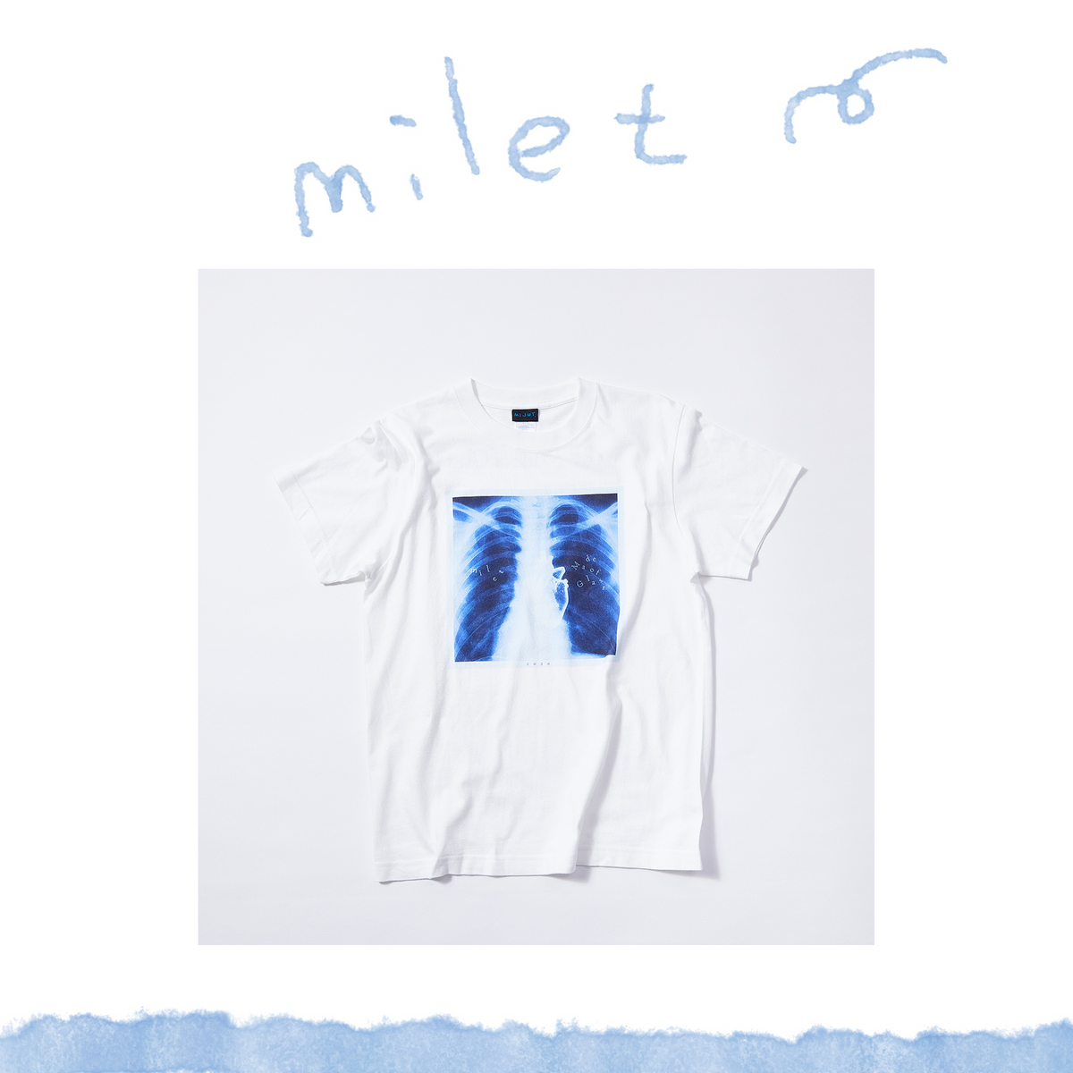 🎈 milet - milet live tour “Made of Glass” - Made of Glass T-shirt　WHITE ♪︎