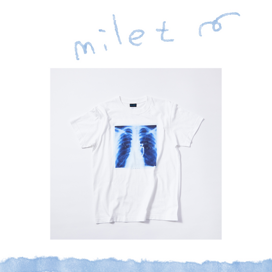 🎈 milet - milet live tour “Made of Glass” - Made of Glass T-shirt　WHITE ♪︎