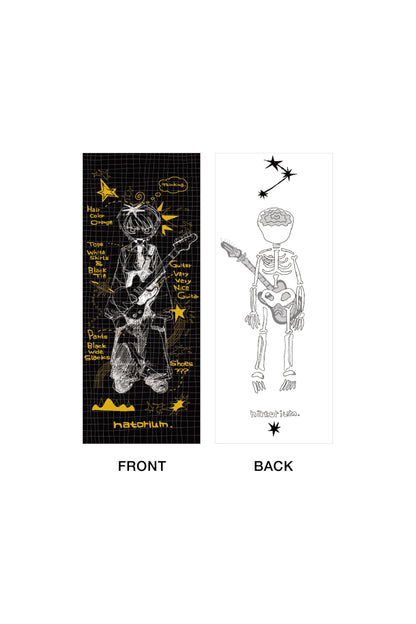 🎧 natori - ONE-MAN LIVE TOUR「行進」 - "March" Face Towel Black×Yellow ♪︎