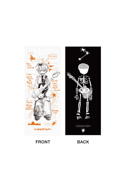 🎧 natori - ONE-MAN LIVE TOUR「行進」 - "March" Face Towel White×Orange ♪︎