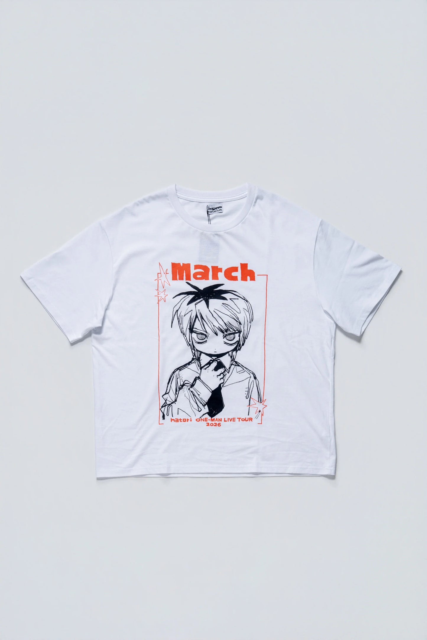 🎧 natori - ONE-MAN LIVE TOUR「行進」 - "March" S/S Tee White ♪︎