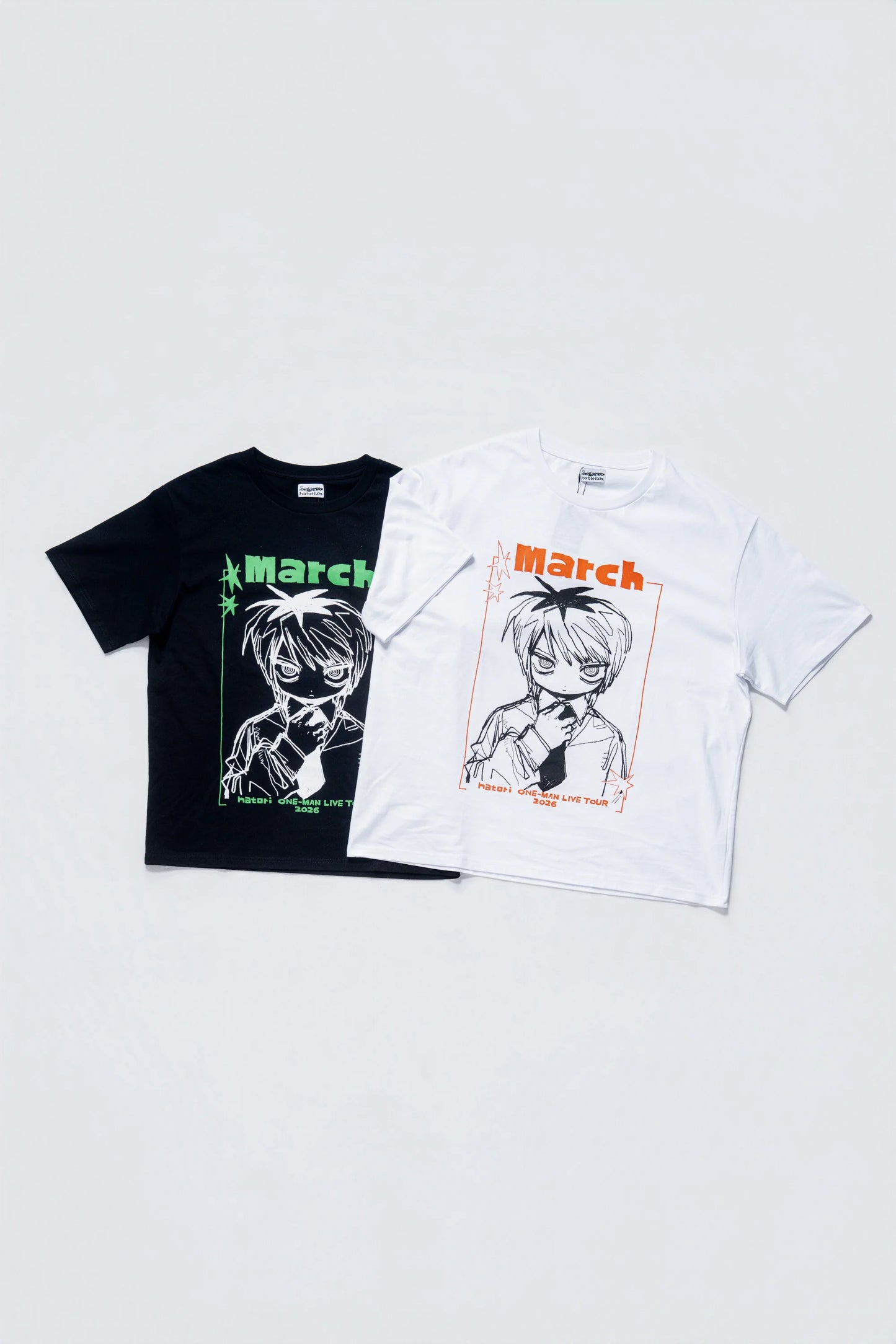 🎧 natori - ONE-MAN LIVE TOUR「行進」 - "March" S/S Tee White ♪︎