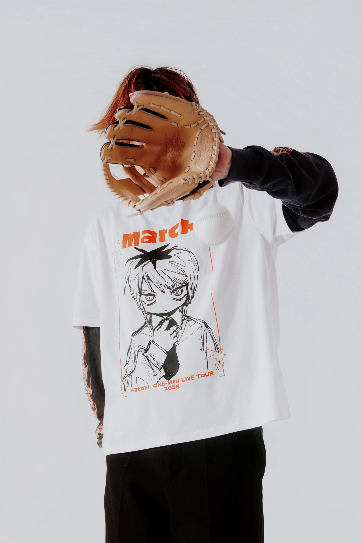 🎧 natori - ONE-MAN LIVE TOUR「行進」 - "March" S/S Tee White ♪︎