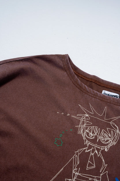 🎧 natori - ONE-MAN LIVE TOUR「行進」 - "March" long T-shirt Brown ♪︎