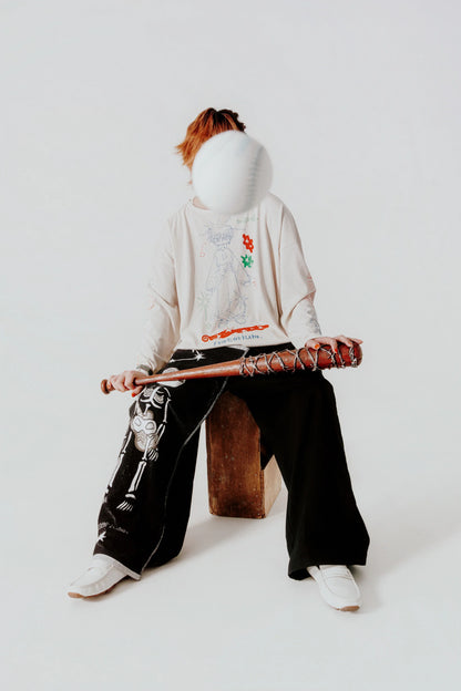 🎧 natori - ONE-MAN LIVE TOUR「行進」 - "March" long T-shirt Ivory ♪︎