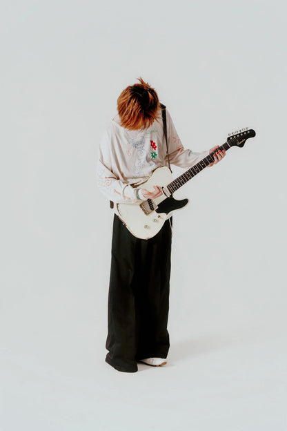 🎧 natori - ONE-MAN LIVE TOUR「行進」 - "March" long T-shirt Ivory ♪︎