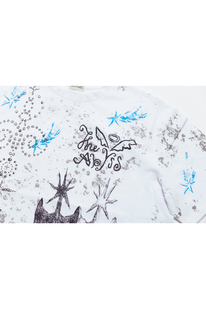 🎧 NATORI - 3rd ONE-MAN LIVE「深海」 - "The Abyss" S/S Tee 白 ♪︎