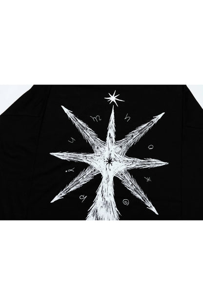 🎧 NATORI - 3rd ONE-MAN LIVE「深海」 - "The Abyss" long T-shirt 黑 ♪︎