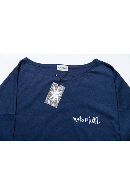 🎧 NATORI - 3rd ONE-MAN LIVE「深海」 - "The Abyss" long T-shirt 海軍藍 ♪︎