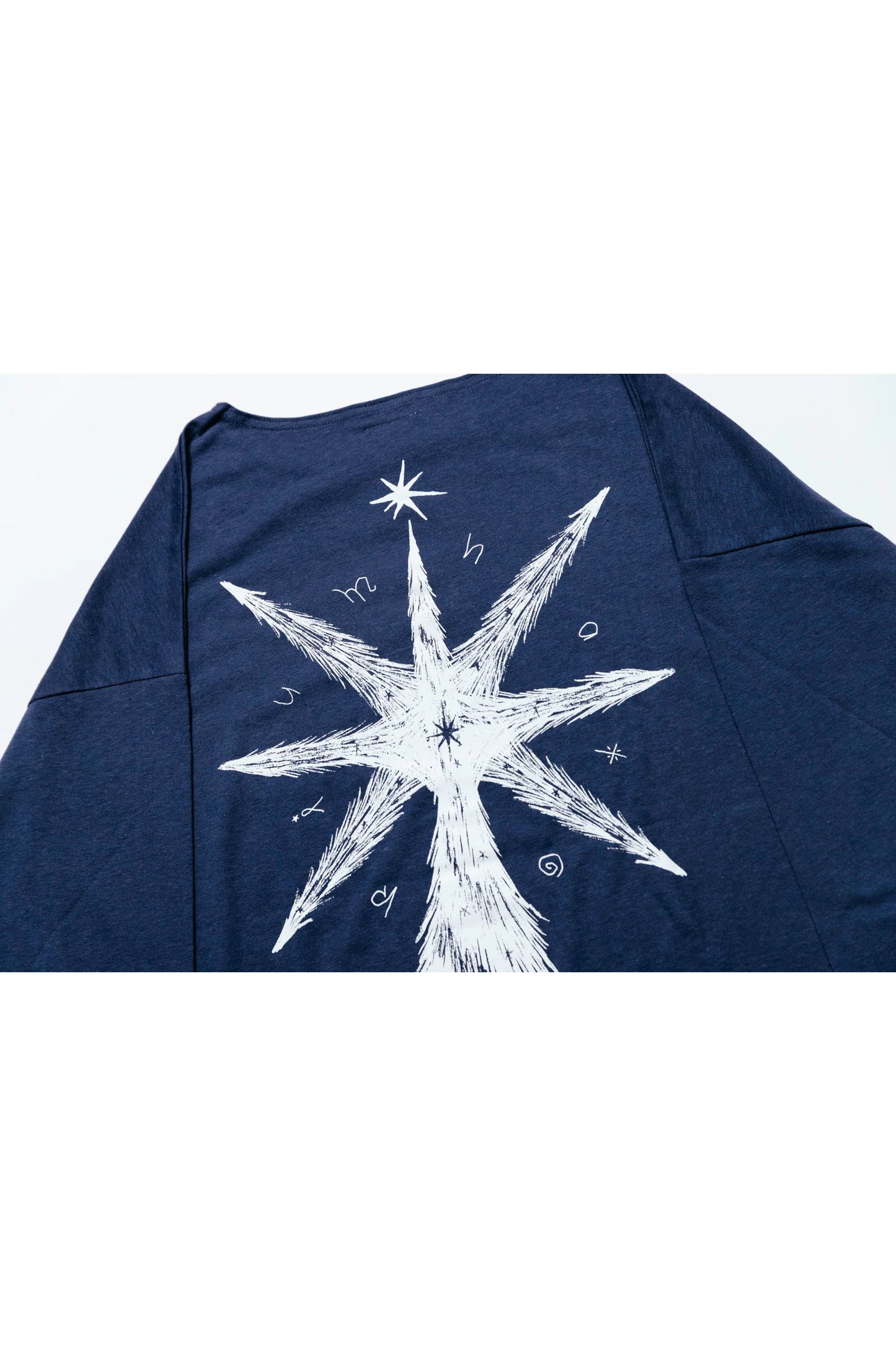 🎧 NATORI - 3rd ONE-MAN LIVE「深海」 - "The Abyss" long T-shirt 海軍藍 ♪︎