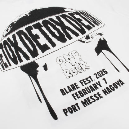 📽️ ONE OK ROCK - 2026 ONE OK ROCK (BLARE) - T-Shirt / WHITE ♪︎ - 【中期預購-4月中旬】