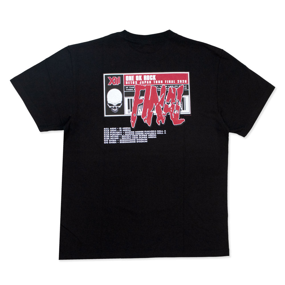 📽️ ONE OK ROCK - 2026 DETOX JAPAN FINAL - T-Shirt A / RED ♪︎ - 【長期預購-9月下旬】