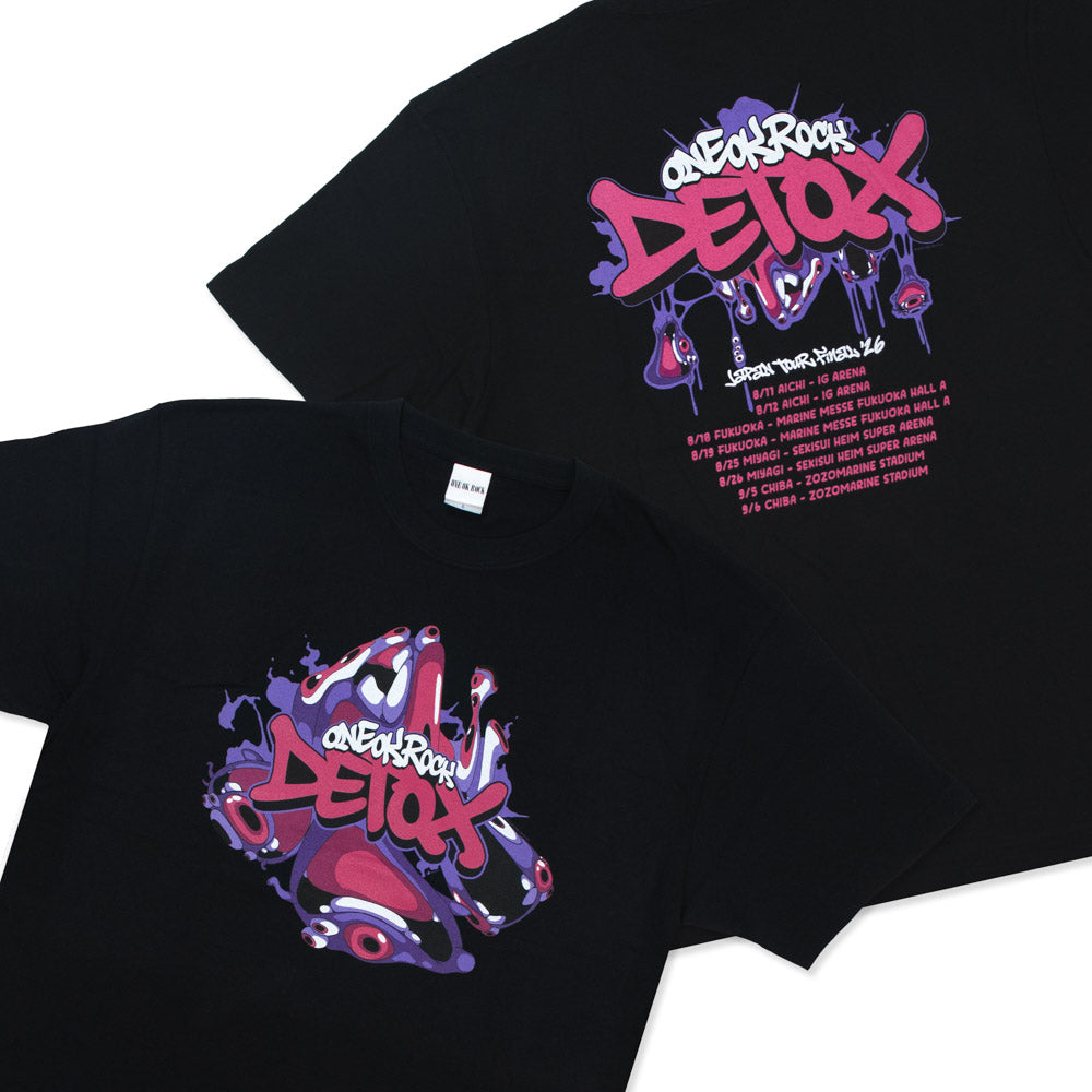 📽️ ONE OK ROCK - 2026 DETOX JAPAN FINAL - T-Shirt B / BLACK ♪︎ - 【長期預購-9月下旬】
