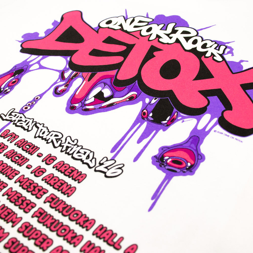 📽️ ONE OK ROCK - 2026 DETOX JAPAN FINAL - T-Shirt B / WHITE ♪︎ - 【長期預購-9月下旬】