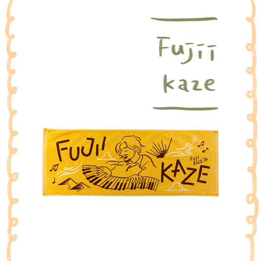 🌾 Fujii Kaze - Fujii Kaze x Fuji Rock '26 - Official Collaboration Towel (YELLOW) ♪︎ - 【中期預購-7月下旬】