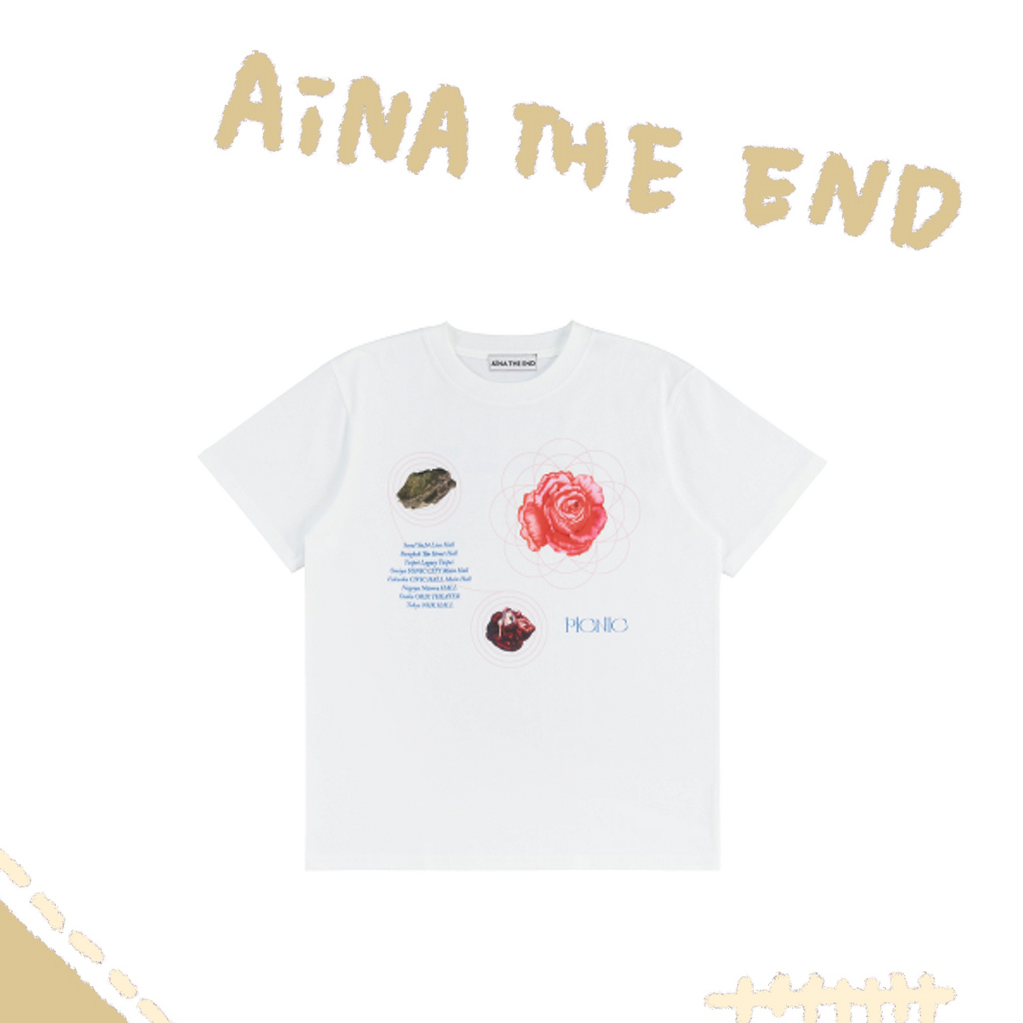 💣 AiNA THE END - LIVE TOUR 2026 -PICNIC - PICNIC TOUR T-Shirt (White) ♪︎