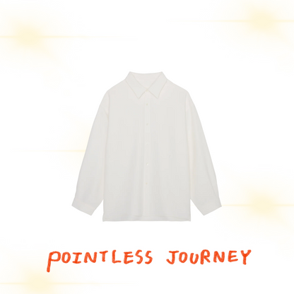 👑🐂 Pointless Journey 常田大希 - PJ BASIC SHIRT - WHITE ♪︎ - 【長期預購-202701】